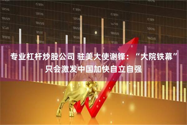 专业杠杆炒股公司 驻美大使谢锋：“大院铁幕”只会激发中国加快自立自强