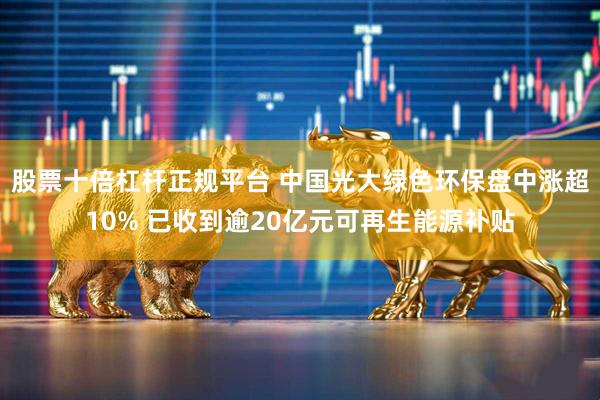 股票十倍杠杆正规平台 中国光大绿色环保盘中涨超10% 已收到逾20亿元可再生能源补贴